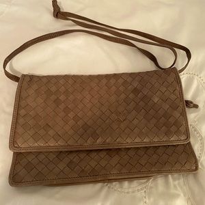 Bottega Venetta Handbag - Taupe Cross Body